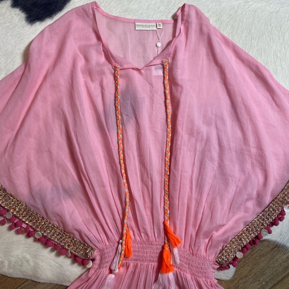 SHIRALEAH PINK DEDE beach COVER-UP - Picture 5 of 9